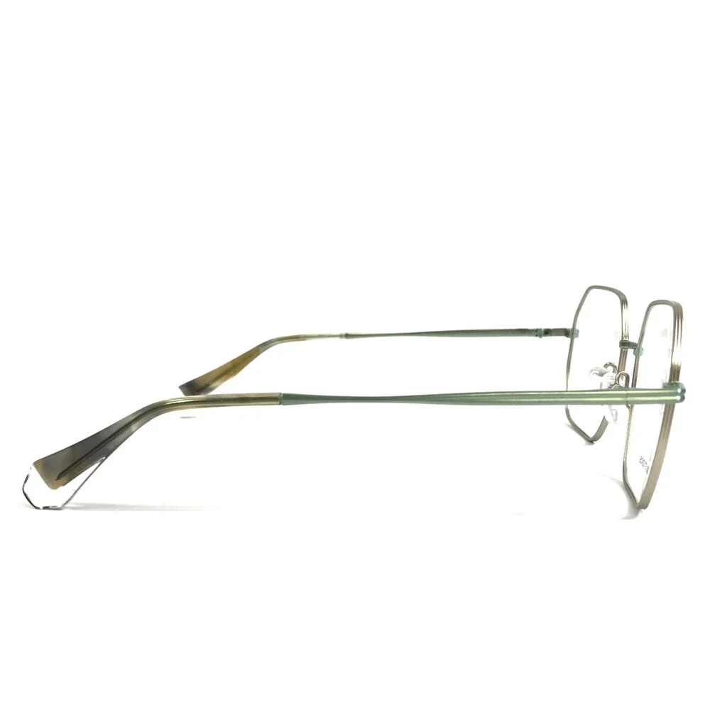 Gigi Studios Eyeglasses Frames BLAIR 6921/3 Green Silver Wire Rim 53-18-140